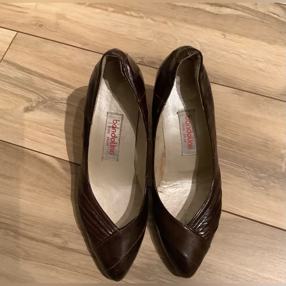 Vintage Bandolino eel skin 3” heels size 5 - Picture 6 of 13